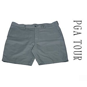 PGA TOUR Athletic Performance Charcoal Gray Golf Shorts Mens Size 36 EUC!
